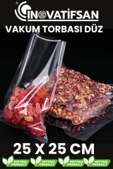Vakumlu Poşet Düz Endütriyel 25x25 cm