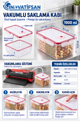 Vakumlu Saklama Kabı