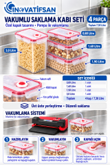 Vakumlanabilir Saklama Kabı seti