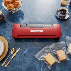 Ev Tipi Vakum Makinesi Kırmızı Hazne Vakumlama Uyumlu