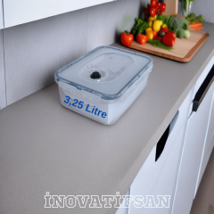 Vakumlu Saklama Kabı 3,25 Litre