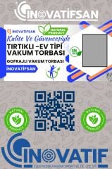 Vakum Torbası Tırtıklı Vakum Poşeti Ev Tipi 30*40 cm