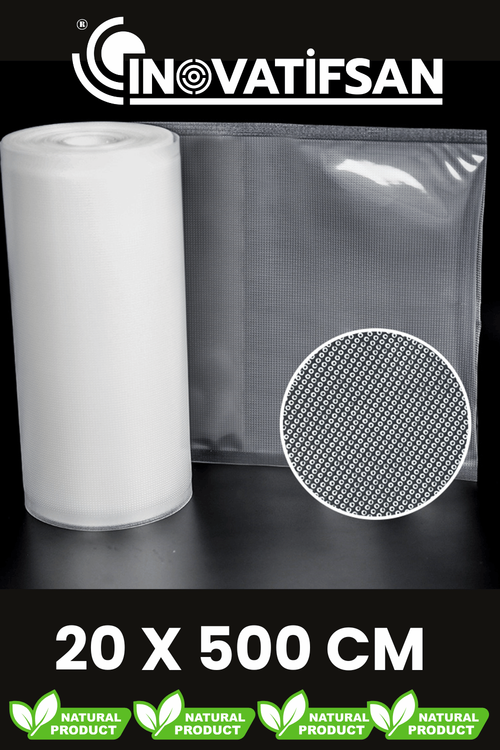 Rulo Vakum Poşeti Tırtıklı 20 cm