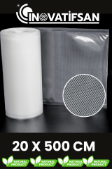 Rulo Vakum Poşeti Tırtıklı 20 cm