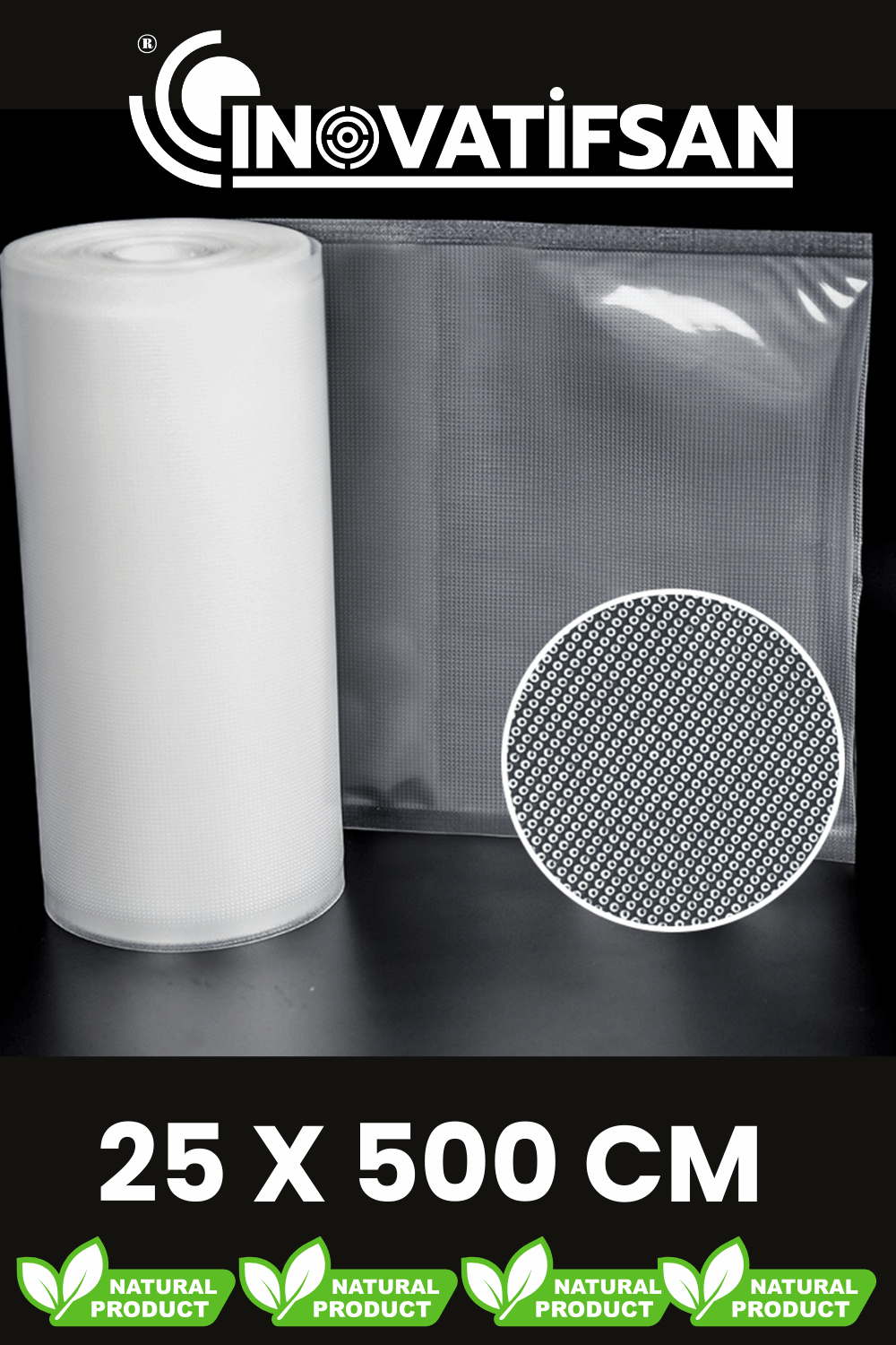 Rulo Vakum Poşeti Tırtıklı 25 cm