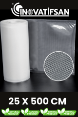 Rulo Vakum Poşeti Tırtıklı 25 cm