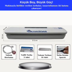 Ev Tipi Vakum Makinesi Beyaz
