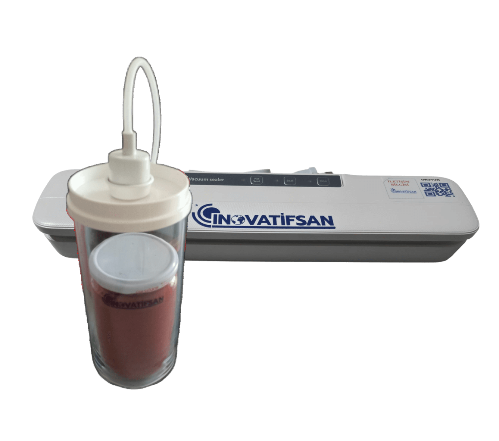 Ev Tipi Vakum Makinesi Beyaz Kavanoz Vakumlama Makinesi