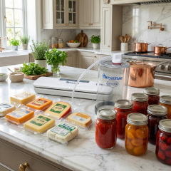 Kavanoz Vakum Makinesi Beyaz