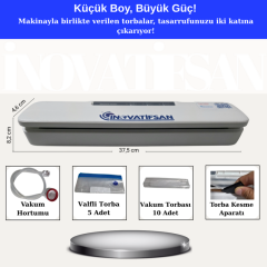 Ev Tipi Vakum Makinesi Beyaz Kavanoz Vakumlama Makinesi