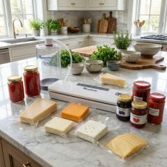 Kavanoz Vakum Makinesi Beyaz