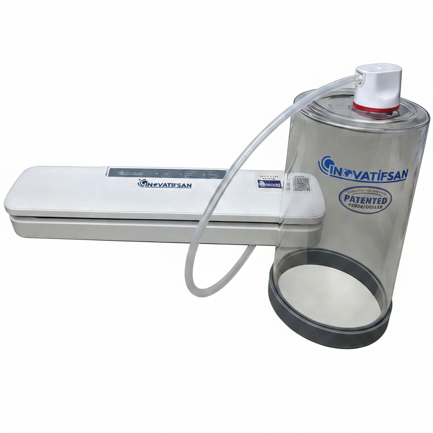 Kavanoz Vakum Makinesi Beyaz