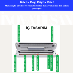 Ev Tipi Vakum Makinesi Beyaz Kavanoz Vakumlama Makinesi