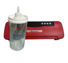 Ev Tipi Vakum Makinesi Kırmızı Kavanoz Vakumlama Hazneli