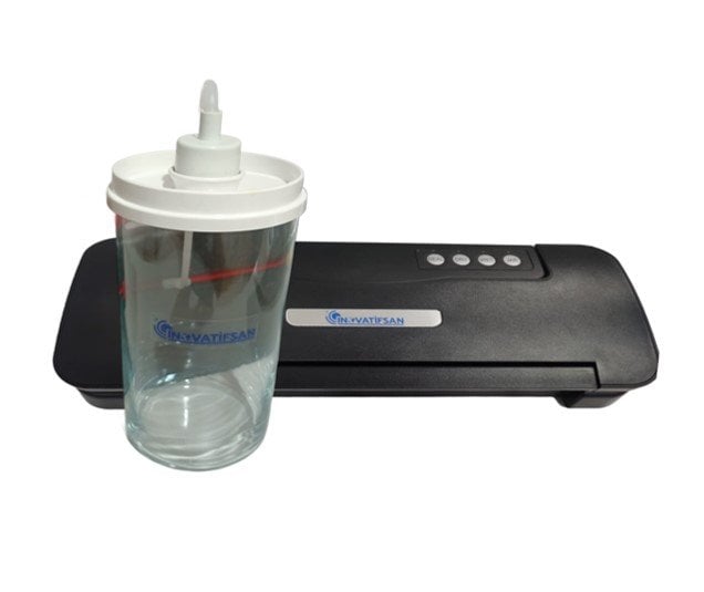 Ev Tipi Vakum Makinesi Siyah Vakumlama Haznesi