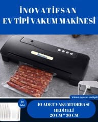 Ev Tipi Vakum Makinesi Siyah Vakumlama Haznesi