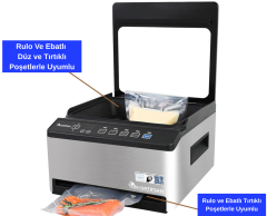 Endüstriyel Hazneli Ev Tipi Vakum Makinesi Çelik
