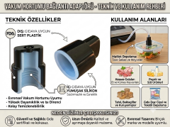Kavanoz Vakumlama Haznesi ve Konektörü