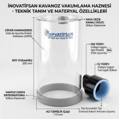 Kavanoz Vakumlama Haznesi ve Konektörü