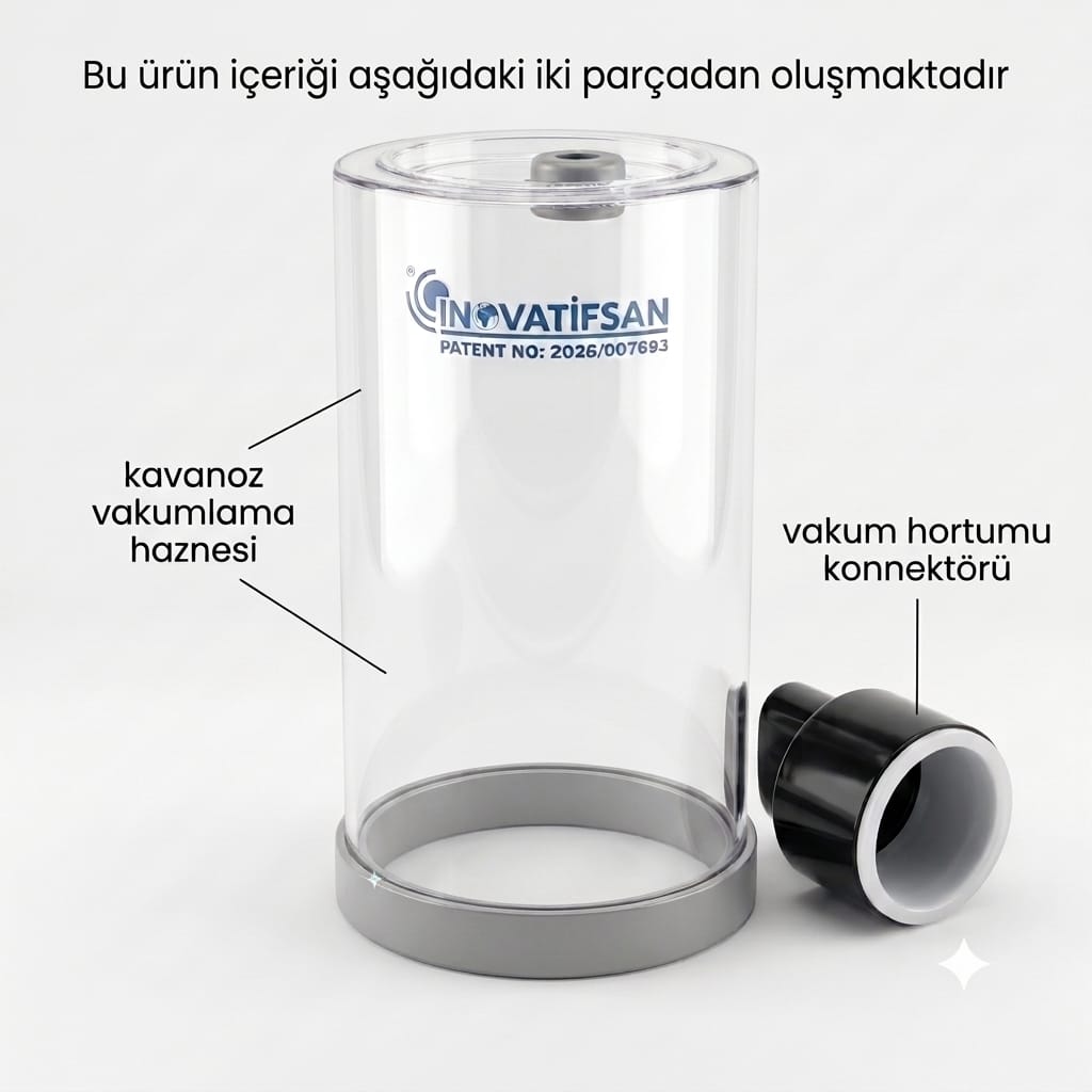 Kavanoz Vakumlama Haznesi ve Konektörü